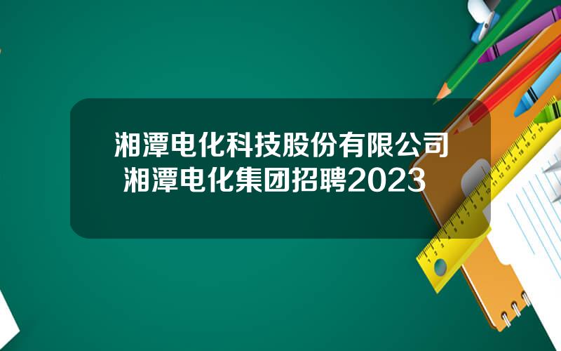 湘潭电化科技股份有限公司 湘潭电化集团招聘2023